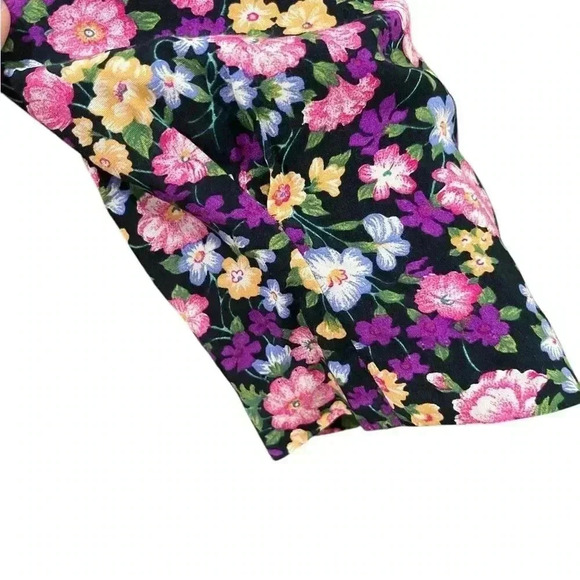 SL Fashions Pink and Yellow Midi Long Sleeve Dress - Picture 6 of 12